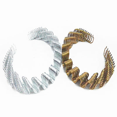 China Anti Rust Zig Zag Sofa Springs Black / Silver / Golden Color High Carbon Steel Wire supplier